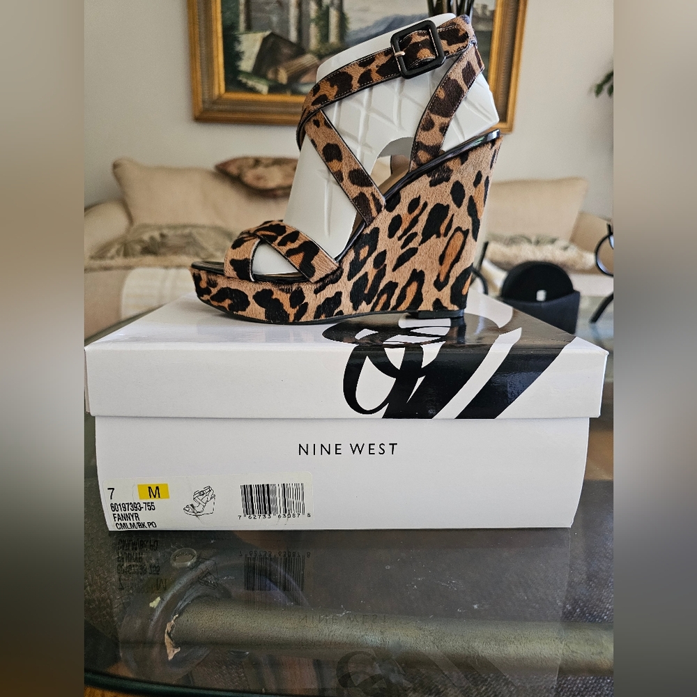 Nine West Leopard Print Heels